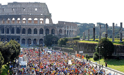 All the marathon roads go to rome